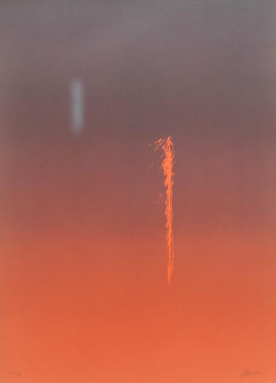 Eric ORR - Edge of Time, 1989 - Lithographie signée au crayon 2