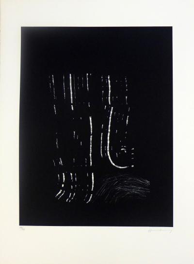 Hans HARTUNG  - AL 4, 1977 - Lithographie signée au crayon 2