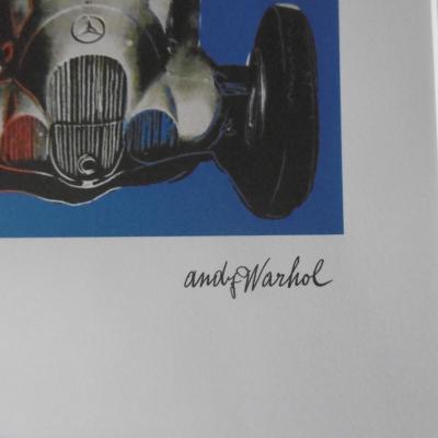 Andy WARHOL(d’après) - Mercedes W125 Racecar Bleu - Lithographie 2
