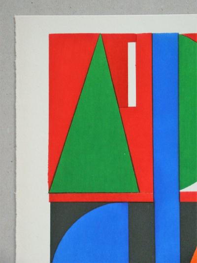 Auguste HERBIN (d’après) - Oui, 1951 - Pochoir signée 2