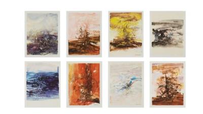 ZAO Wou-Ki (d’après) - Illuminations, 1966 - Ensemble de 8 lithographies 2