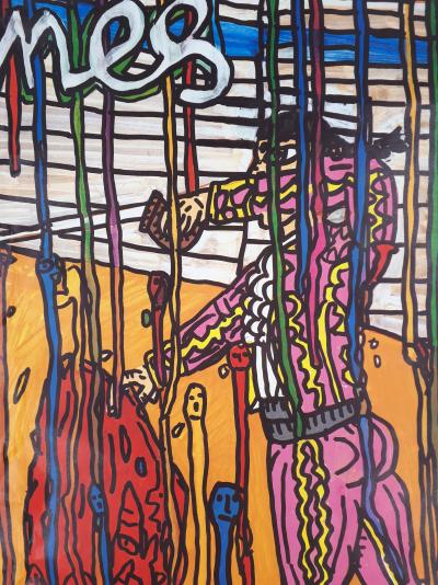 Robert COMBAS  - Feria de Nimes, 1990 - Grande Affiche originale d’époque 2