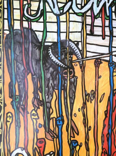 Robert COMBAS  - Feria de Nimes, 1990 - Grande Affiche originale d’époque 2