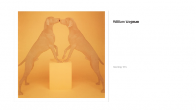 William WEGMAN - Touching, 1991/2018 -  Impression numérique signée 2