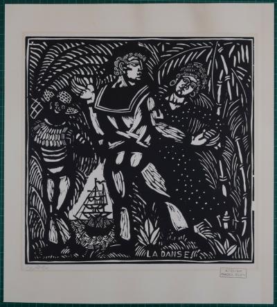Raoul DUFY - La Danse, 1910 - Gravure sur bois numérotée 2