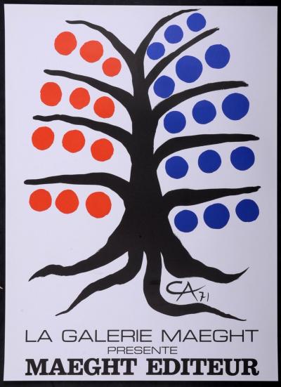 Alexander CALDER - Maeght éditeur, 1971 - Affiche lithographique original 2