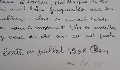 BEN - La révolution sexuelle - Sérigraphie originale signée au crayon 2