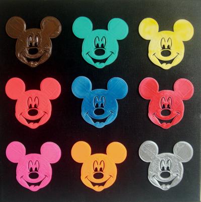 PyB - Mickey Nine colors , 2019 - Acrylique sur toile 2