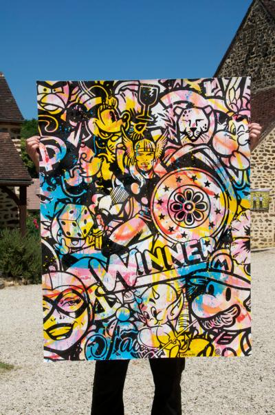 Speedy Graphito, Winner  HPM 10/16, lithographie originale rehaussée 2