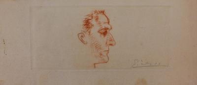 Pablo PICASSO - Portrait de Marcel Boudin, 1939 - Gravure signée au crayon 2