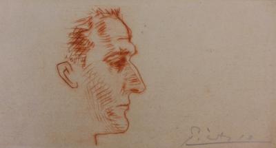 Pablo PICASSO - Portrait de Marcel Boudin, 1939 - Gravure signée au crayon 2