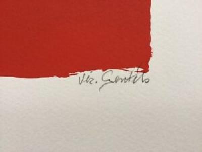 Vic GENTILS - Composition - Lithographie originale signée 2