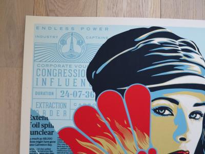 Shepard FAIREY (Obey) - Obey Fan the Flames, 2019 - Sérigraphie signée au crayon 2
