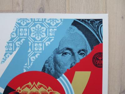 Shepard FAIREY (Obey) - Obey Fan the Flames, 2019 - Sérigraphie signée au crayon 2