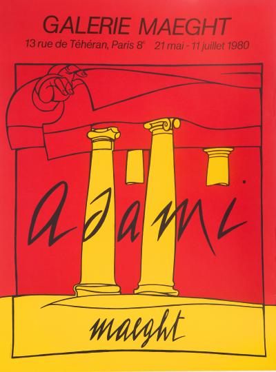 Valerio ADAMI - Histoire lointaine, 1980 - Affiche lithographique 2