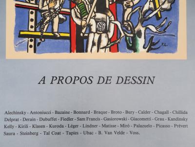 Fernand LEGER - Les Constructeurs, 1985 - Affiche lithographique signée 2