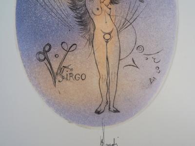 Bernard LOUEDIN - Signe du zodiaque; La Vierge, 1999 - Gravure originale signée 2