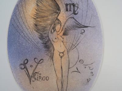 Bernard LOUEDIN - Signe du zodiaque; La Vierge, 1999 - Gravure originale signée 2