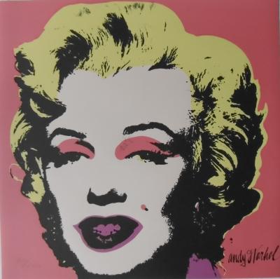 Andy WARHOL (d’après) Marilyn Monroe Rose - Lithographie 2