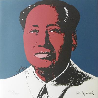 Andy WARHOL (d’après) -  Mao Zedong Bleu - Lithographie 2
