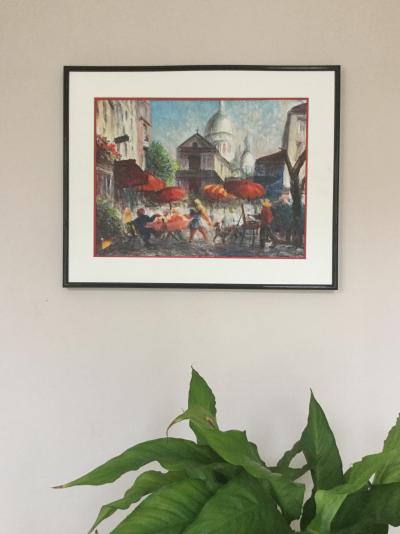 Gena PECHAUBES - Montmartre - Huile sur toile signée 2