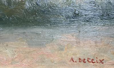 Albert DETEIX - Landscapes - Two oil paintings on panels 2