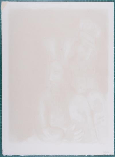 Marc CHAGALL - Dieu dirige Moïse vers la création de vêtements de cérémonie, 1966 - lithographie 2