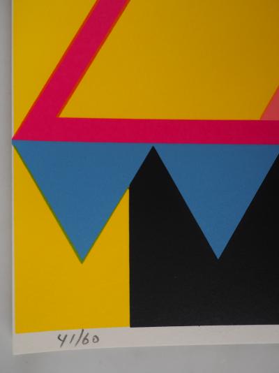 Juan MELE - Hommage à Indiana, 1990  Sérigraphie originale signée 2