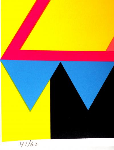 Juan MELE - Hommage à Indiana, 1990  Sérigraphie originale signée 2
