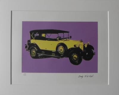 Andy WARHOL (d’après) -  Mercedes Benz Type 400 Violet - Granolithographie 2