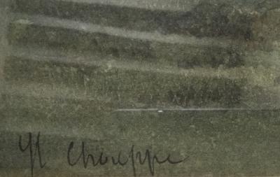 Jean-Henri CHOUPPE - Chenay (Deux -Sèvres) ,vers 1860 - Aquarelle signée 2