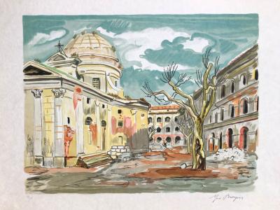 Yves BRAYER - Chapelle vieux Marseille - Lithographie originale signée numérotée 2