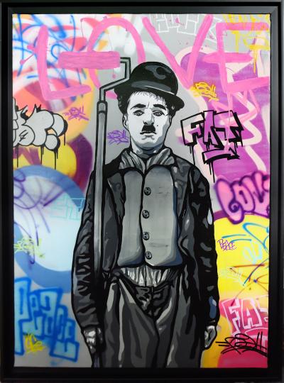 FAT - Charlie Chaplin I - Hand signed silkscreen 2