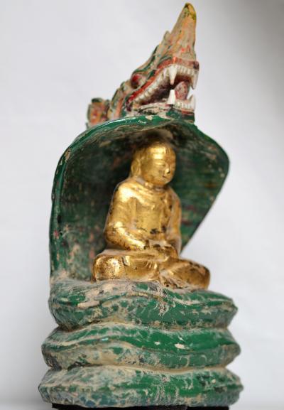Birmanie, Bouddha Mucilinda, 19e siècle 2