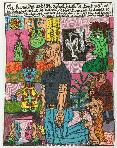 Robert COMBAS - La lumière est, 1992, lithographie signée au crayon 2
