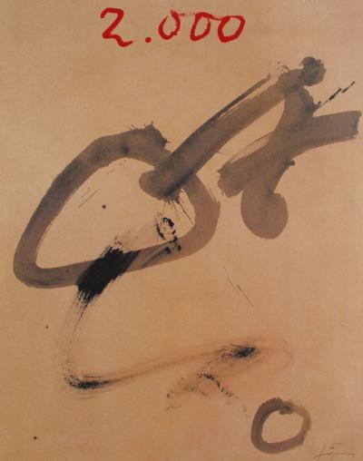 Antoni TAPIES - Roland Garros, 2000 - Affiche 2