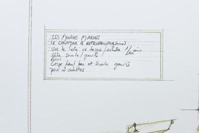 François DELAROZIERE - Le calamar a retropropulsion, 2008 - Lithographie signée au crayon 2