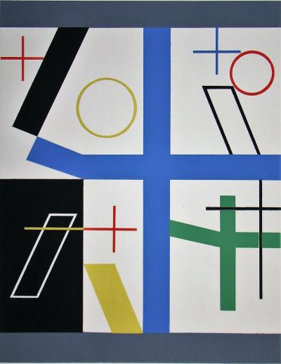 Sophie TAEUBER-ARP (d’après) - Quatre espaces à croix brisée, 1953 - Sérigraphie signée 2