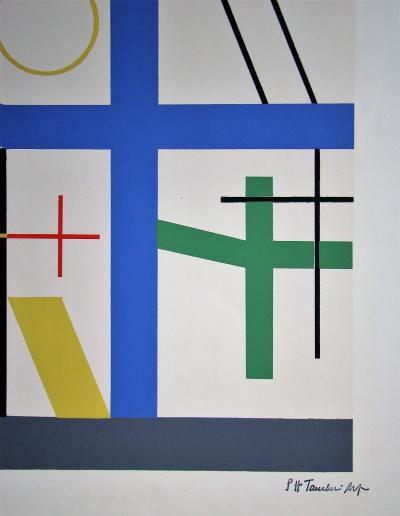 Sophie TAEUBER-ARP (d’après) - Quatre espaces à croix brisée, 1953 - Sérigraphie signée 2