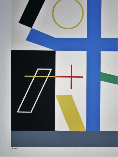 Sophie TAEUBER-ARP (d’après) - Quatre espaces à croix brisée, 1953 - Sérigraphie signée 2