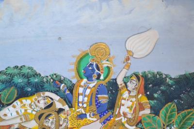 Inde - Peinture Krishna et Gopi, XXème siècle 2