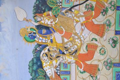 Inde - Peinture Krishna et Gopi, XXème siècle 2