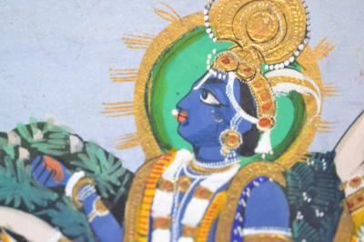 Inde - Peinture Krishna et Gopi, XXème siècle 2