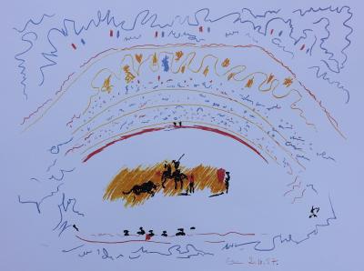 Pablo PICASSO (d’après) - La Corrida - Lithographie signée et numérotée 2