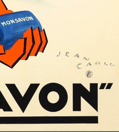 Jean CARLU - Mon Savon c’est Monsavon, 1925 - Affiche lithographique 2