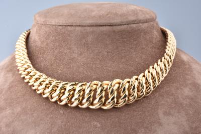 Collier en or jaune de 44,5 cm, chaîne en maille Américaine 2
