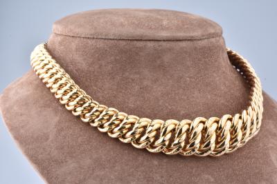 Collier en or jaune de 44,5 cm, chaîne en maille Américaine 2