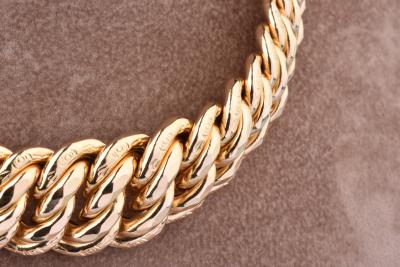 Collier en or jaune de 44,5 cm, chaîne en maille Américaine 2