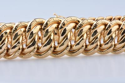 Collier en or jaune de 44,5 cm, chaîne en maille Américaine 2