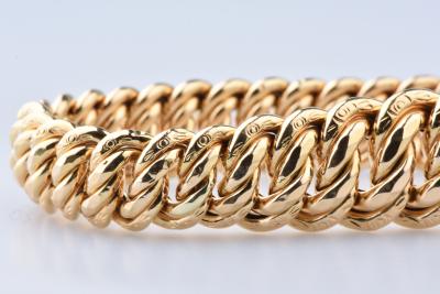 Collier en or jaune de 44,5 cm, chaîne en maille Américaine 2